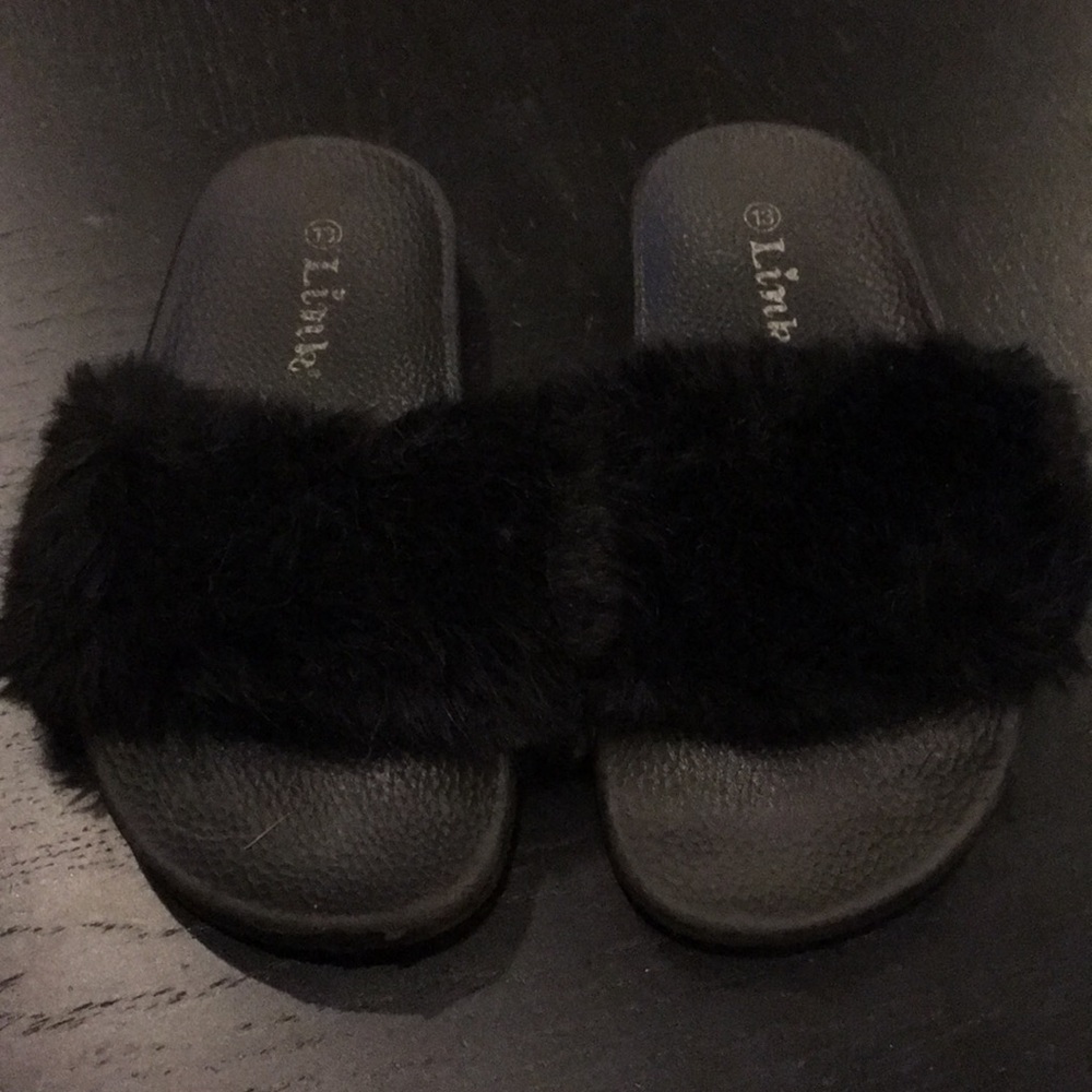 Fuzzy black slides